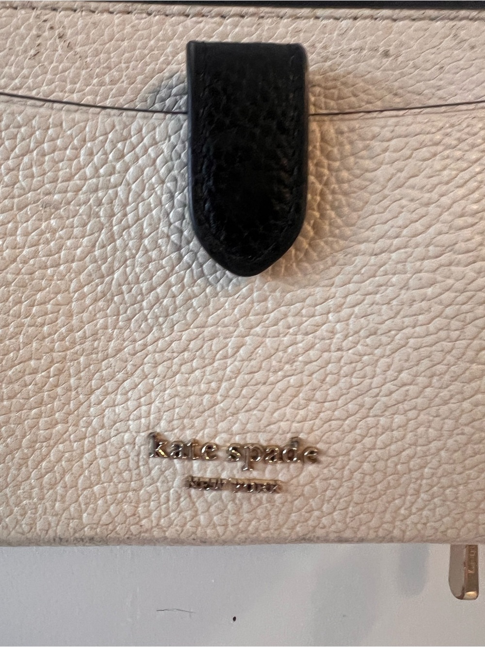 Kate Spade New York Black & White Crossbody Wallet Purse - Picture 3 of 9